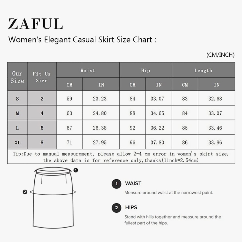 Zaful Black Cinched Midi Skirt - Picture 9 of 10